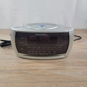 Emerson Research CKS3029 Silver Digital AM FM Clock Radio Dual Alarm Buzzer
